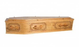 knotty oak with kentwell panel coffin