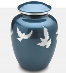 dove blue urn